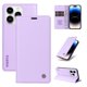 thumbnail image 5 of Funda Billetera de Cuero para iPhone 15 Pro con Tarjetero y Soporte - Tapa Magnética Morado, 5 of 6