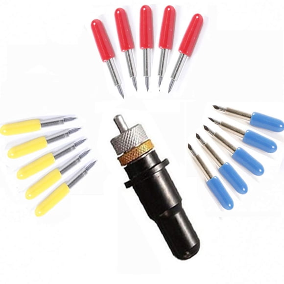 Cuchillas Para Plotter De Corte De Vinilo 15 Piezas 30 45 60° Con Portacuchillas