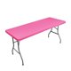 thumbnail image 1 of suxuMhao Cubierta Ajustada para Mesa, Cubierta Elástica y Extensible para Mesa, Cubierta para Mesa de Fiesta, Mantel de Medio Paquete, Color Sólido Rosa, 72 X 30 Pulgadas, 1 Pieza, Uso Interior, 1 of 4