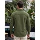 thumbnail image 3 of INSPIRE CHIC Camisa de Trabajo Casual para Hombre con Bolsillos en el Pecho, Manga Larga, Camisa de Carga para Exteriores S Verde Oliva, 3 of 6