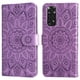 thumbnail image 1 of Funda tipo cartera FOXDOCK para Xiaomi Redmi Note 11 4G , diseño girasol en relieve, cuero PU, cierre magnético, soporte y tarjetero, 1 of 5