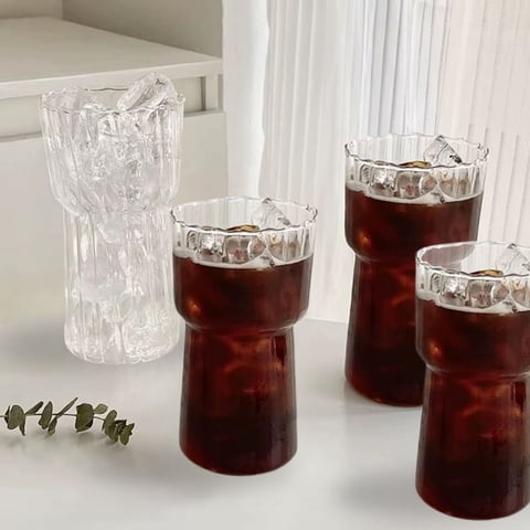 Santú Home & Deco - Set 4 Vasos Estriado Alto 590Ml