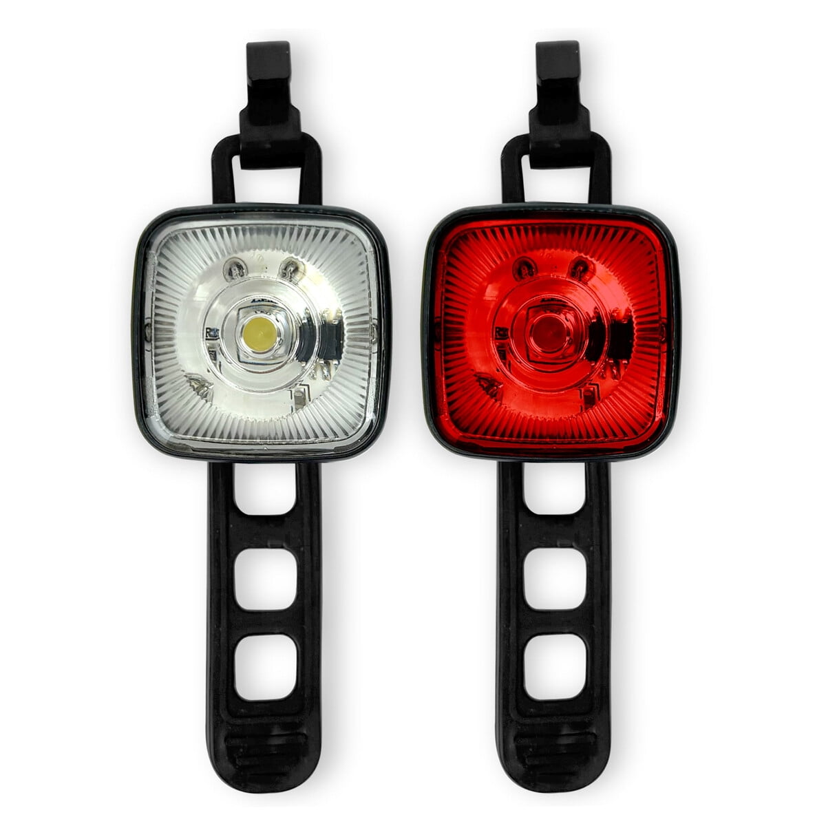 Set Luces Bicicleta Concord Led 25 Lamenes Delantera Trasera