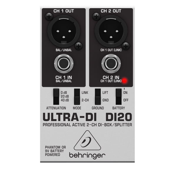 Caja Directa Activa 2 Canales Behringer DI20
