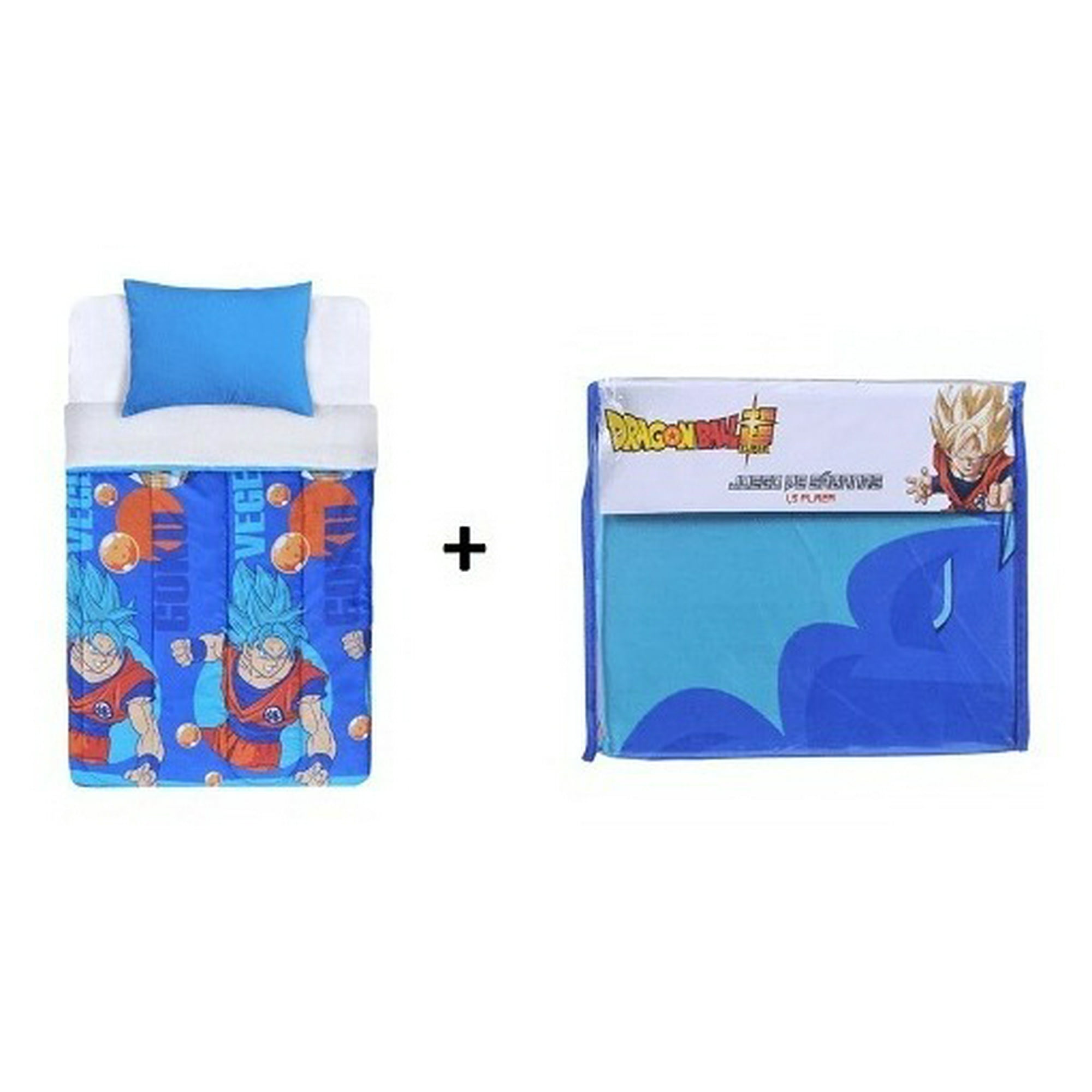 Genérico - Pack Plumon Sherpa + Juego De Sabana Dragon Ball Z
