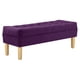 thumbnail image 2 of Banqueta Wood 2c Felpa 05 Morado, 2 of 4