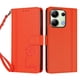 thumbnail image 3 of Funda Cartera Trébol para Xiaomi Redmi Note 13 4G con Ranuras Tarjetas y Carga Inalámbrica Naranja, 3 of 6