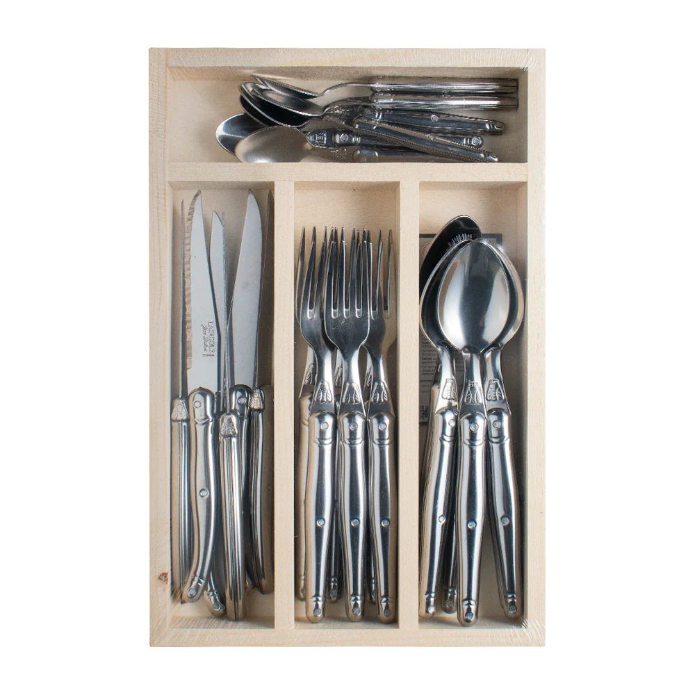 Laguiole Jean Dubost - Set Cuchilleria 24 Piezas Acero
