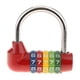 thumbnail image 1 of Cerradura De Combinación De Seguridad De 5 Dígitos Bolsa De Equipaje De Viaje Maleta Candado Rojo, 1 of 3