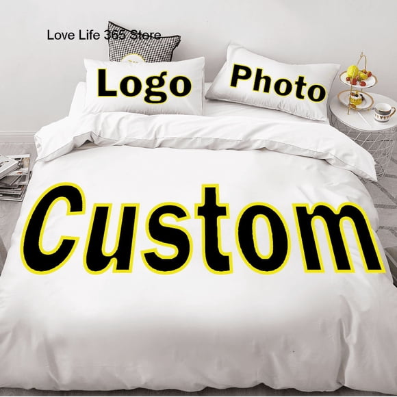 x2212 Bed SheetsDIY Bedding Set Photos Image Custom Size Full Duvet Cover With Pillowcases Customized Bedclothes Linen Bedroom Decor 3-Piece Bedding Set (1 Duvet Cover + 2 Pillow Shams) nj2212