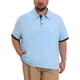 thumbnail image 1 of INSPIRE CHIC Camisa Polo de Manga Corta para Oficina de Tejido Suave para Hombre Grande y Alto XL Azul Claro, 1 of 4