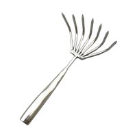 Magideal - Rastrillo De Mano Pequeño, Cultivador De Suelo, Rastrillo De Garra Portátil, Rastrillo De Arbustos De Metal Resistente, Rastrillo De Jardín Para Recog 7 Dientes