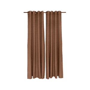 Genérico - Set Blackout 2 Piezas Térmico Textura 140X220 Cm, Café