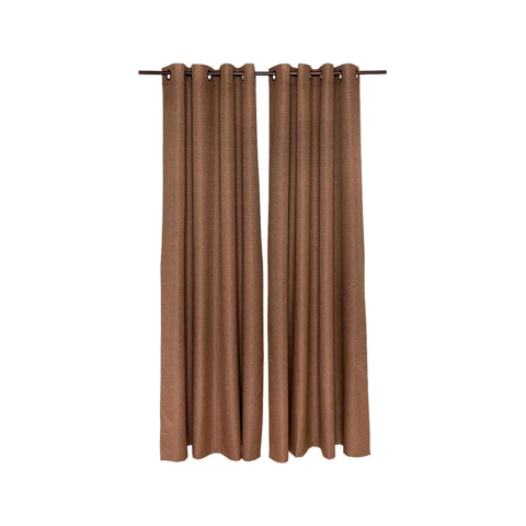 Genérico - Set Blackout 2 Piezas Térmico Textura 140X220 Cm, Café