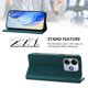 thumbnail image 3 of Funda Billetera con Soporte para Xiaomi Redmi Note 14 4G Bloqueo RFID Plegable Verde oscuro, 3 of 6
