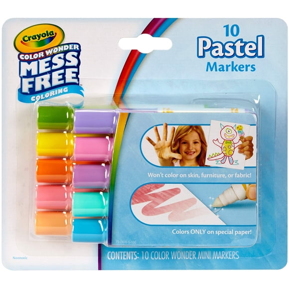 Marcadores Crayola Color Wonder Sin Manchas 10 Pastel