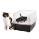 thumbnail image 1 of Caja de arena para gatos IRIS USA grande, abierta, negra, 48 x 38 x 30 cm, 1 of 9