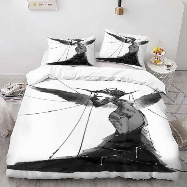 Dark Golem Themed Bedding Set Soft and Comfortable All-Season Duvet Cover and Pillowcase Set Ideal for Home and Bedroom Guest Room