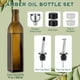 thumbnail image 2 of Dispensador de aceite AOZITA de vidrio de 500 ml con vertedores de acero inoxidable, 2 of 8