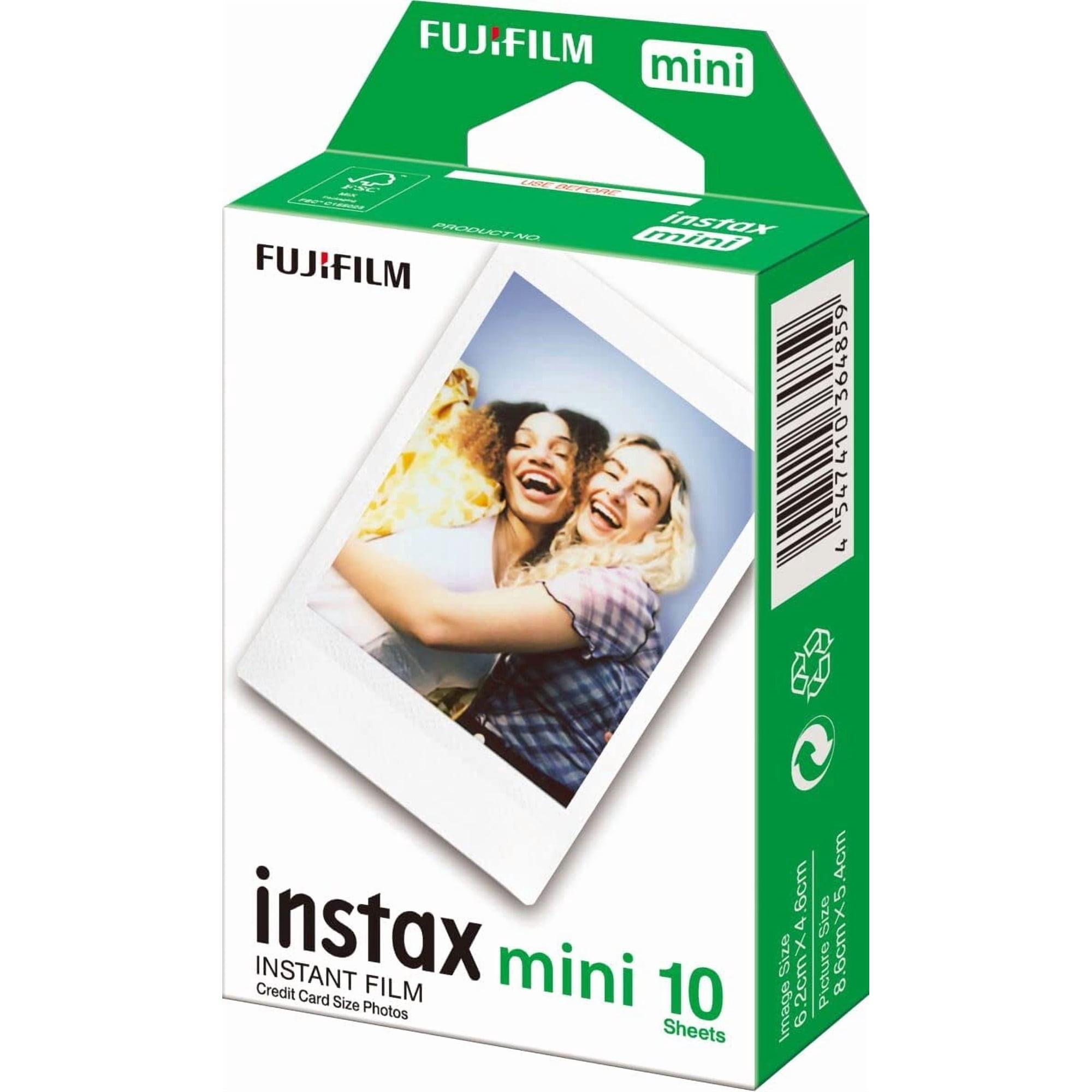 Película Fujifilm Mini 10 Hojas Por Paquete (16386004) Color