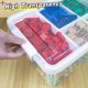 thumbnail image 4 of Caja de almacenamiento Creahaus 43 L de plástico transparente con bandeja, 4 of 7
