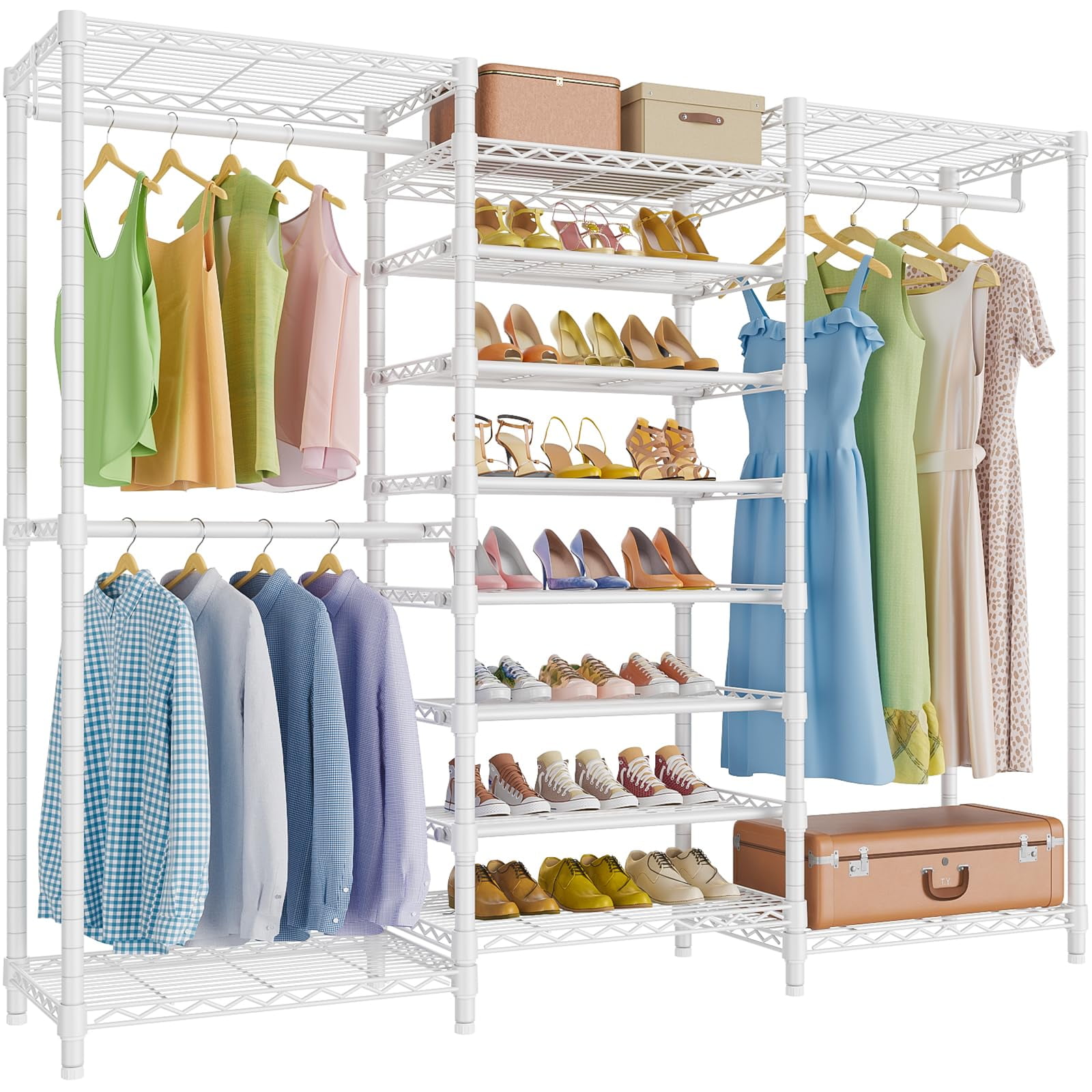 Perchero Vipek S3 Heavy Duty De 6 Niveles Para Guardar Zapatos, Blanco