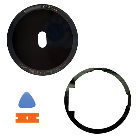 Funda de repuesto para lentes traseras de cristal para puerta trasera para Samsung Gear S2