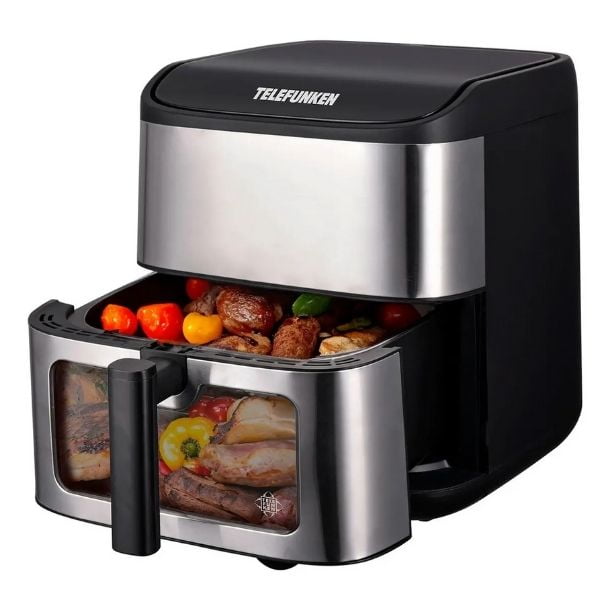 Freidora De Aire Telefunken 9 Lts Easyfryer 9000 Acero Inoxidable