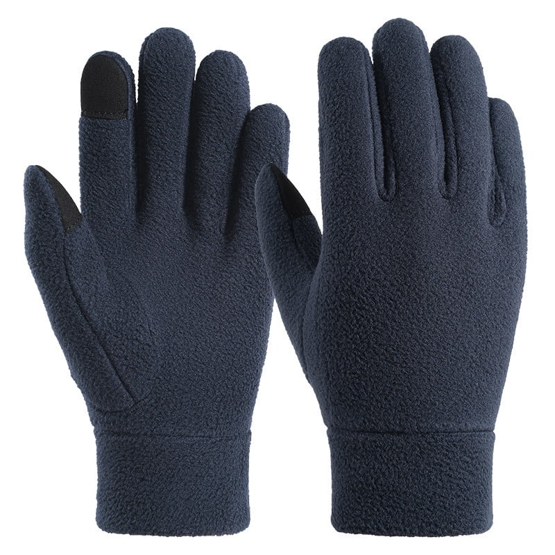 Xusx111 - Forros De Guantes De Seda | Suave Y Cómodo | Guantes Térmicos De Pantalla Táctil | Desgaste Natural | Unisex | Azul Marino, Xl