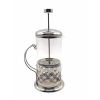 Tomasstore - Tetera Cafetera De Vidrio Francesa 600Ml Acero Inoxidable