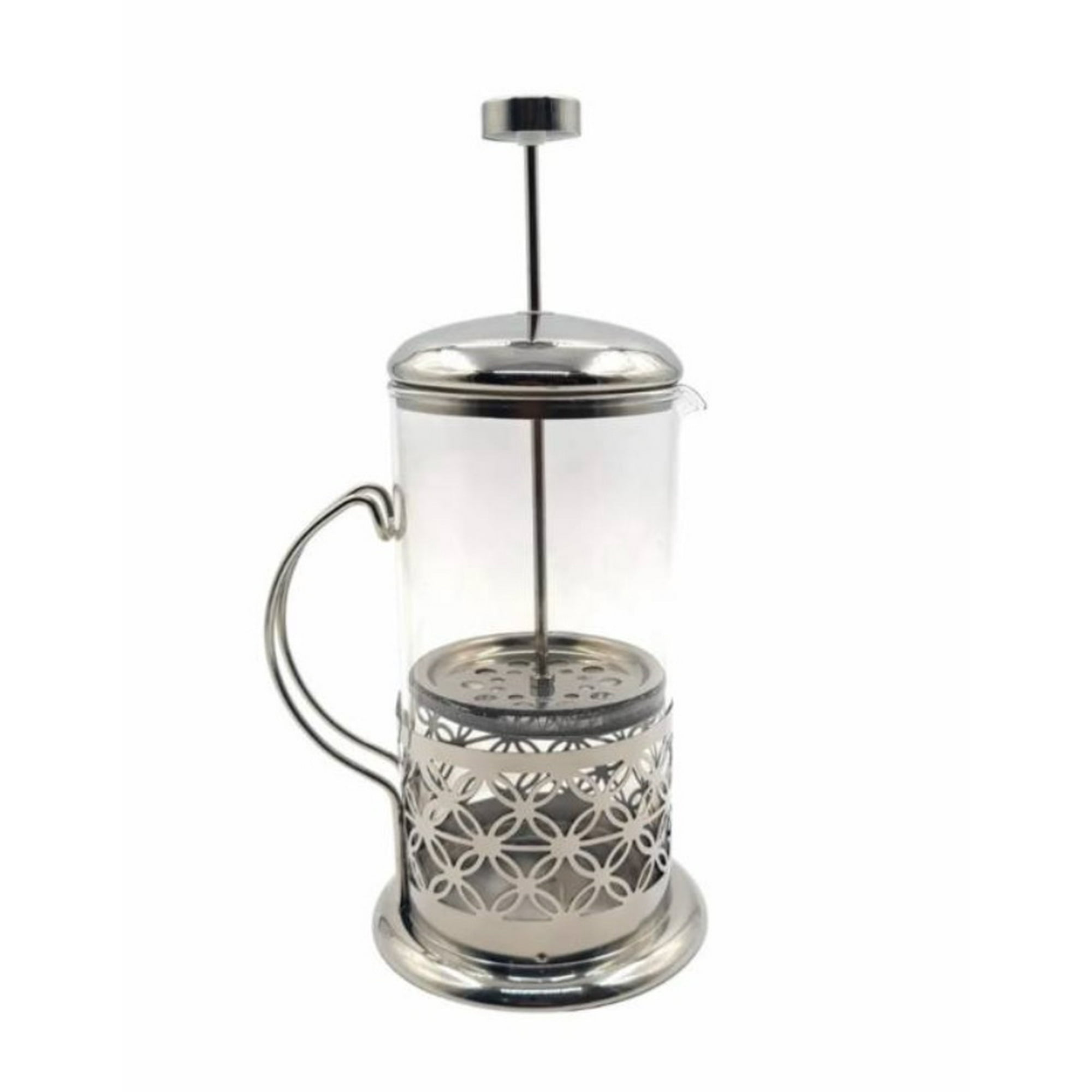 Tomasstore - Tetera Cafetera De Vidrio Francesa 600ml Acero Inoxidable