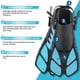 thumbnail image 5 of Set de esnórquel ZEEPORTE con forma de aleta para adultos con máscara antivaho, 5 of 6