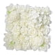 thumbnail image 3 of Panel De Pared De Flores Artificiales De 15 Pulgadas X 15 Pulgadas, Rosa De Seda Para Decoración De Fiesta De Boda, Blanco, 3 of 5