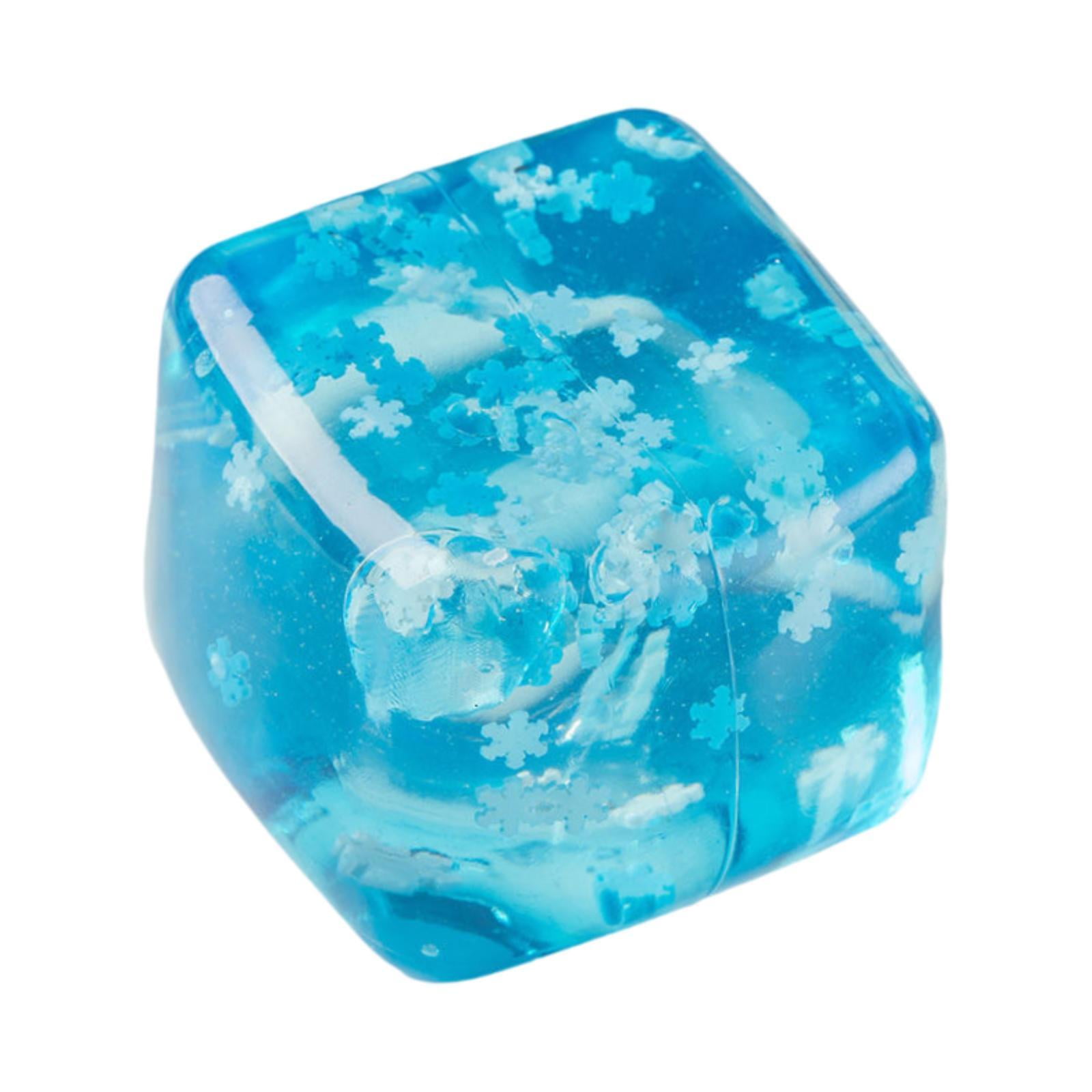 Magideal - Cubos De Hielo De Bola, Juguetes Inquietos Con Copos De Nieve Dentro Del Cubo Sensorial De Juguete Para Favores De Fiesta De Cumpleaños, Adolescentes, 4.5cm