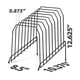 thumbnail image 2 of Wire Caddy Grande Inclinado Con 8 Compartimentos Color Negro, 2 of 3