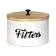 thumbnail image 1 of Soporte Para Filtro De Café De Estilo Rústico, Recipiente Para Almacenar Alimentos, Tarro Para Té Y Café, Color Blanco, 1 of 5