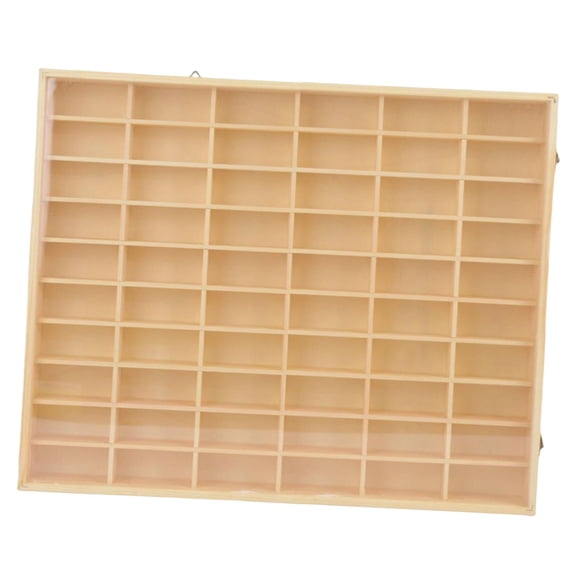 Figuras De Acción Display Showcase Storage Wood Para Diecast Toys 60 Grids