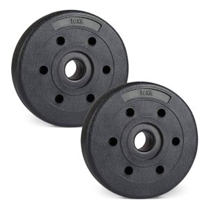 Yep - Par Discos 10 Kg - 20 Kg En Total Negro