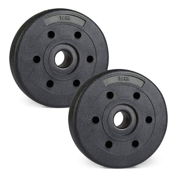 Par Discos 10 Kg - 20 Kg En Total negro