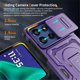 thumbnail image 4 of Funda para Motorola Moto G Stylus 5G (2025) Slim Fit con Cubierta Deslizante para Cámara y Soporte Invisible, Cubierta a Prueba de Golpes de Grado Militar, Morado, 4 of 8