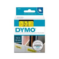 Cinta Dymo D1 12Mm X 7M Negro Amarillo