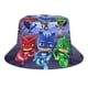thumbnail image 1 of Sombrero Bucket Pj Masks Plegable Negro/Blanco, 1 of 6