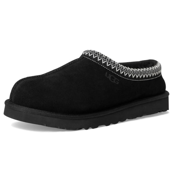 Zapatillas UGG Tasman II de gamuza negra con piel de oveja para hombre, talla 8