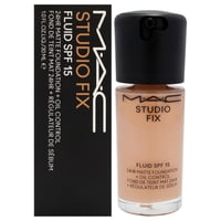 Mac - Base De Maquillaje Fluida Studio Fix Fps 15 Mate De 24 Horas Con Control De Grasa - Nw30 Beige Medio Con Subtono Rosado