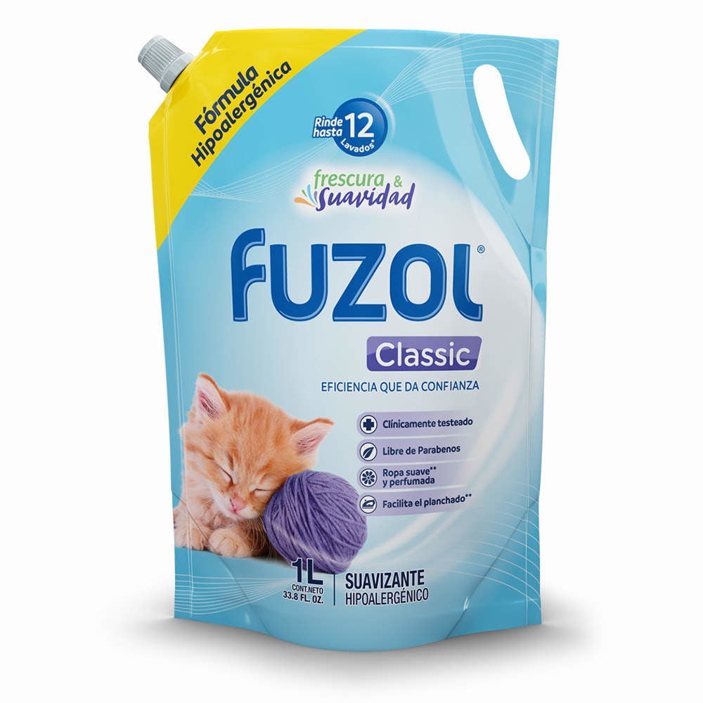 Suavizante Líquido Clásico Doypack 1 l Fuzol