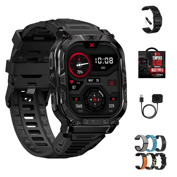 Reloj inteligente CARBINOX Blaze con GPS, resistente al agua, 170+ modos deportivos
