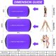 thumbnail image 3 of VOFiTNY Barril de Aire Inflable para Gimnasia 4' L x 2,5' D, Colchoneta Octogonal para Volteretas y Flexiones, Rodillo Entrenador de Inclinación Trasera para Casa/Gimnasio (Sin Bomba), 3 of 8