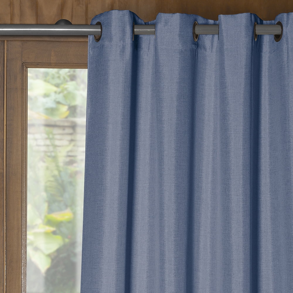 Masel - Cortina De Tela Mati 140x225 Jeans C/ Abrazadera