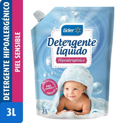 Detergente Líquido Hipoalergénico Piel Sensible Doypack 3 L Lider