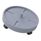 thumbnail image 5 of Plant Pallet Caddy Round Flower Maceta Mover Rolling Movable Planter Trolley Grey, 5 of 5